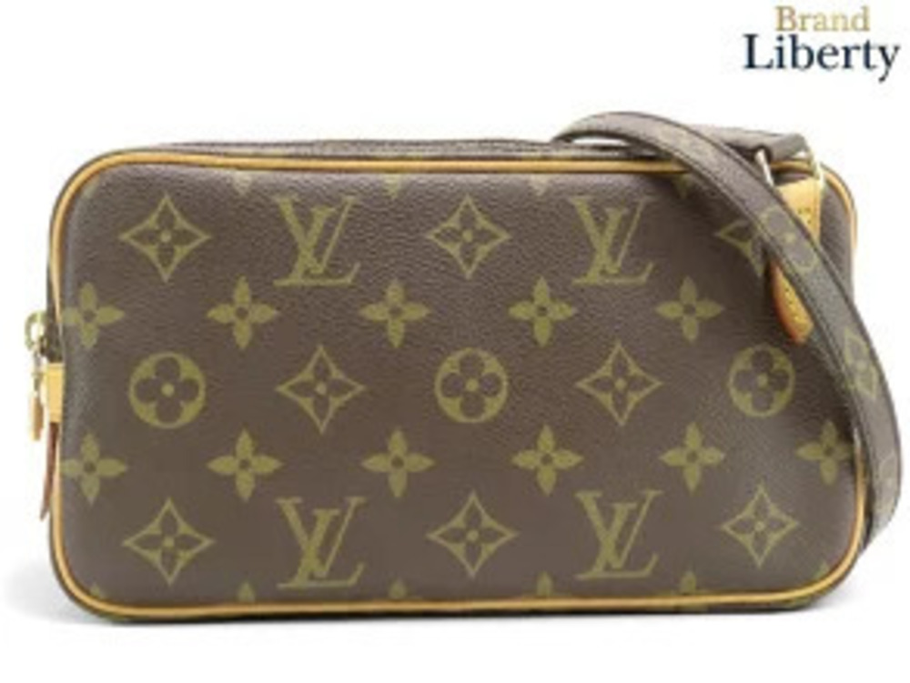 Louis Vuitton Monogram Pochette Marly Bandouliere Crossbody Shoulder Bag Pouch